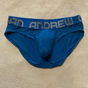 Andrew Christian blue briefs